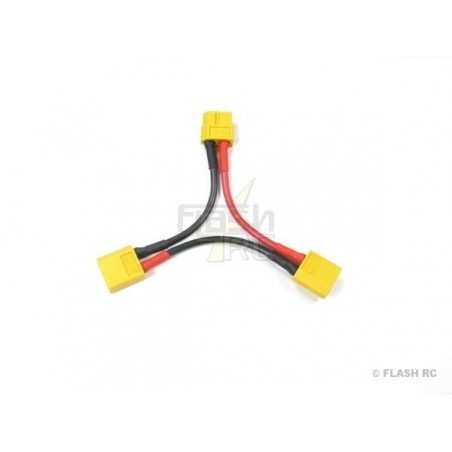 Serial/parallel leads for batteries & motors - Cord XT60 series (Ø:2.5mm², L:7cm) Muldental - FLASH RC