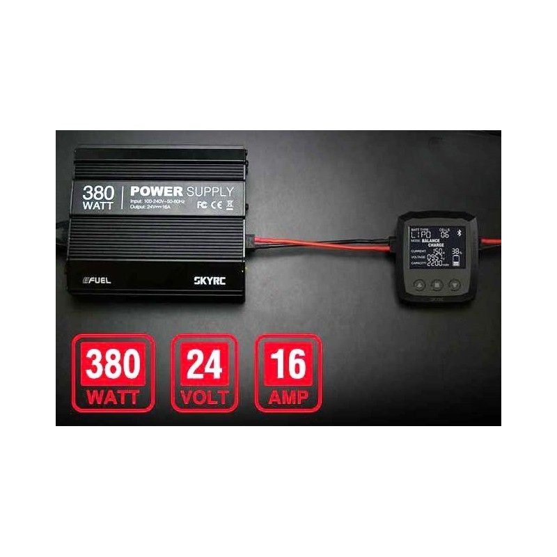 Alimentation stabilisée - Alimentation stabilisée eFUEL 16A 24V SKYRC (380W) - FLASH RC