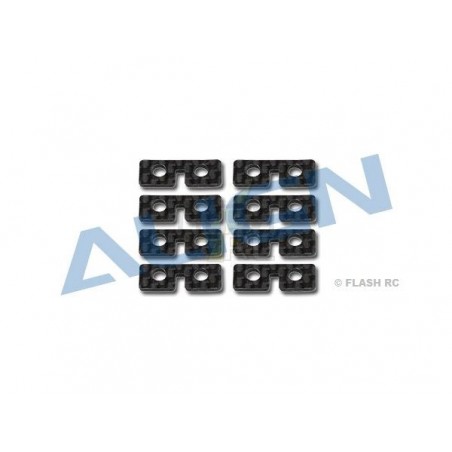 T-REX 600 E / PRO - H60074A - Supports de Servos carbone (8 pcs) - TREX 600E Align - FLASH RC