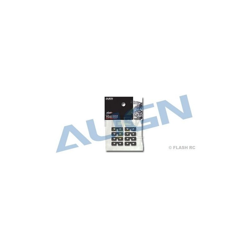 T-REX 600 E / PRO - H60074A - Carbon Servohalterungen (8 Stck.) - TREX 600E Align - FLASH RC