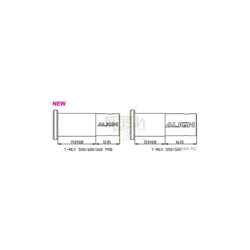 T-REX 550E - H60139A - Eje de rueda libre - TREX 550E Align - FLASH RC