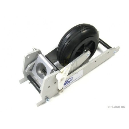 Mechanical retractable glider gear - FEMA 9823A retractable glider gear 5-10kg (with 90mm wheel + wheel guard) - FLASH RC