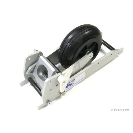 Tren de aterrizaje mecánico retráctil - Tren de aterrizaje retráctil FEMA 9814A 8-16kg (con rueda y aro de 127mm) - FLASH RC