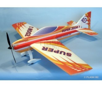 RC-Kunstflugzeuge - Flugzeug Hacker model Super Zoom 3 rot ARF ca.1.00m - FLASH RC