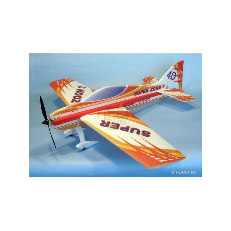 Avión acrobático RC - Avión Hacker modelo Super Zoom 3 rojo ARF aprox.1.00m - FLASH RC