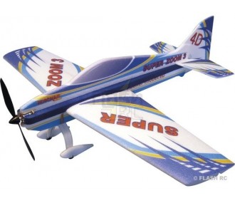 RC-Kunstflugzeuge - Flugzeug Hacker model Super Zoom 3 blau ARF ca.1.00m - FLASH RC