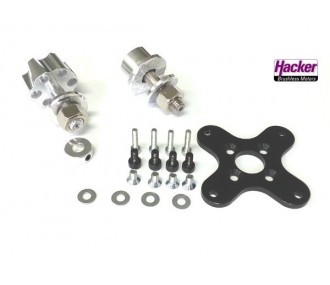 Support moteur - Support moteur + 2  portes-hélice Hacker A50 V3/V4 - FLASH RC