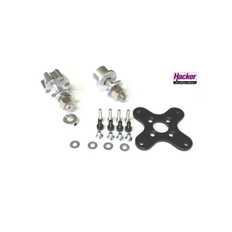 Support moteur - Support moteur + 2  portes-hélice Hacker A50 V3/V4 - FLASH RC