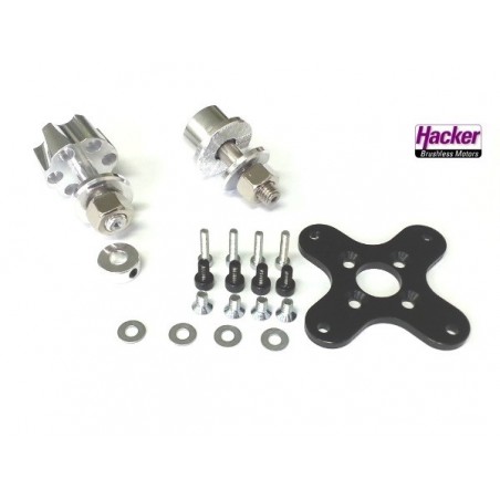Supporto motore - Supporto motore + 2 supporti per elica Hacker A50 V3/V4 - FLASH RC