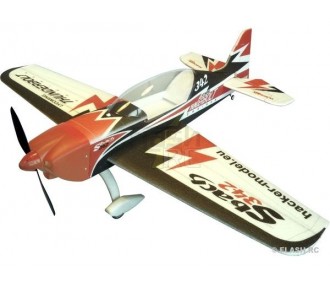 Avión acrobático RC - Avión Hacker modelo Sbach 342 rojo ARF aprox.1.20m - FLASH RC
