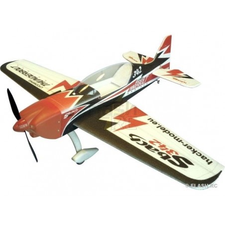 RC Aerobatic Aircraft - Hacker Aircraft model Sbach 342 red ARF approx.1.20m - FLASH RC