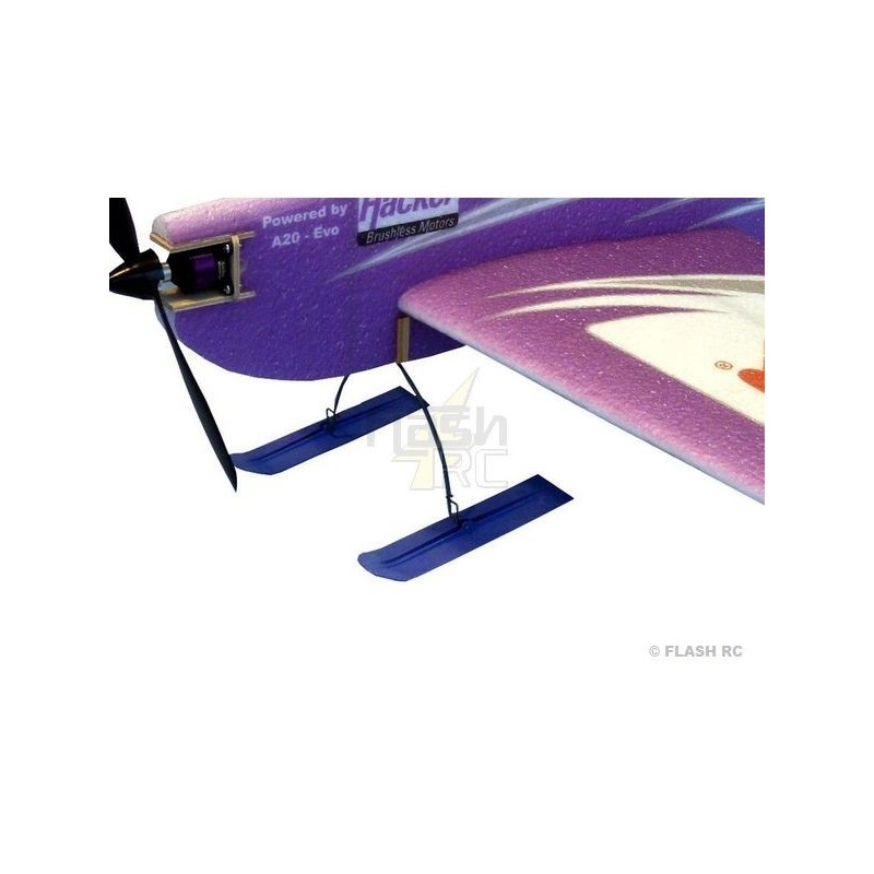 Skis (vols d'hiver) - Skis pour modèle jusqu'à 500g Hacker Model - FLASH RC
