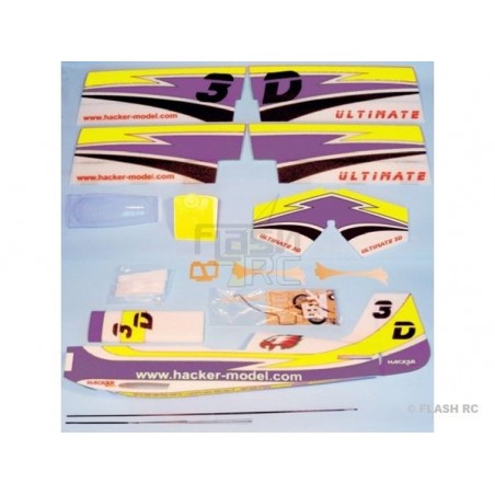 RC Aerobatic Aircraft - Hacker Aircraft model Ultimate 3D purple ARF approx.1.00m - FLASH RC