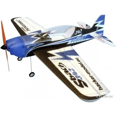 RC Aerobatic Aircraft - Hacker Aircraft model Sbach Mini 500 blue ARF approx.0.50m - FLASH RC