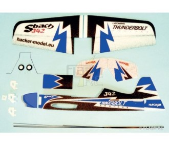 RC Acrobazia - Aeromodello Hacker Sbach Mini 500 blu ARF circa 0,50m - FLASH RC 2