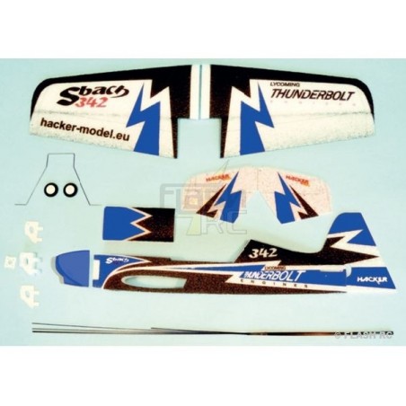 RC Acrobazia - Aeromodello Hacker Sbach Mini 500 blu ARF circa 0,50m - FLASH RC
