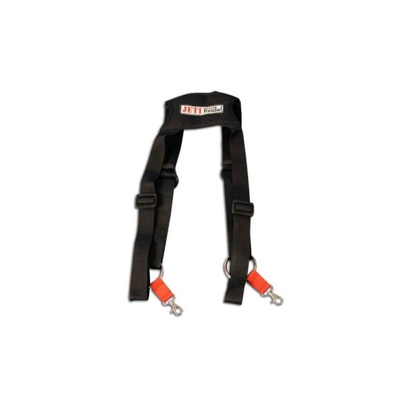 Sangles, crochets, supports - Sangle croisée ajustable JETI 2 points pour émetteur - FLASH RC