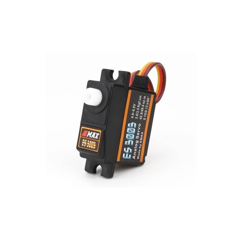 Servo analogique mini EMAX ES3003 (17g, 3.5kg/cm, 0.13s/60°) - FLASH RC