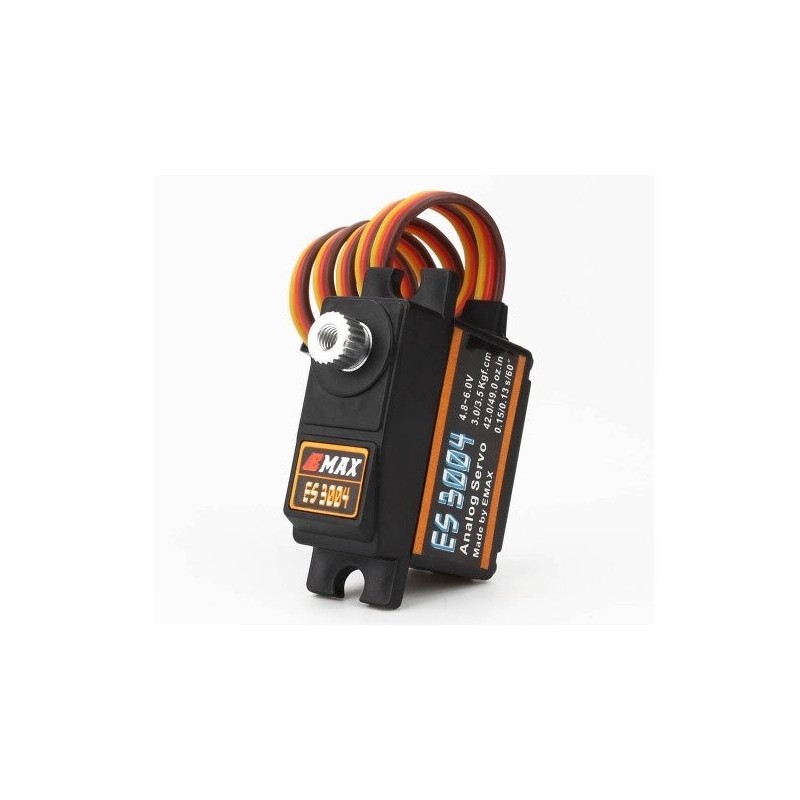 Servos - Analoges Mini-Servo EMAX ES3004 MG (17g, 3.5kg/cm, 0.13s/60°) - FLASH RC