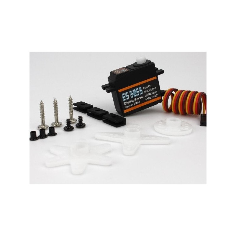 Servos - Digitales Mini-Servo EMAX ES3053 (17g, 3.5kg/cm, 0.13s/60°) - FLASH RC