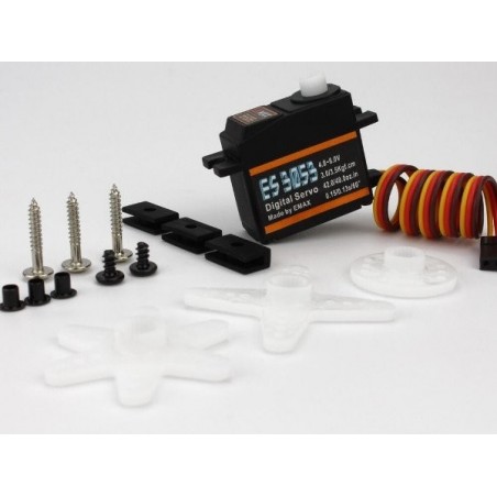 Servi - Mini servo digitale EMAX ES3053 (17g, 3,5kg/cm, 0,13s/60°) - FLASH RC