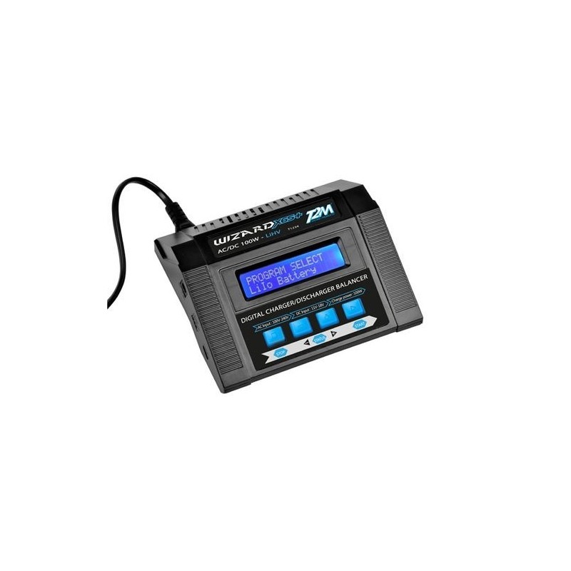 Ladegeräte - Ladegerät Pro Wizard X6S+ 100W 12V/220V T2M - FLASH RC