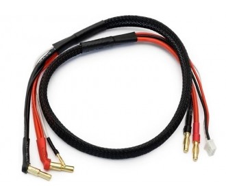 Para baterías de propulsión - Cable de carga/equilibrado de 60 cm para baterías 2S con conector dorado de 4 mm Konect - FLASH RC