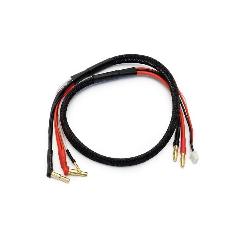 For propulsion batteries - 60cm charging/balancing cable for 2S batteries with 4mm gold plug Konect - FLASH RC