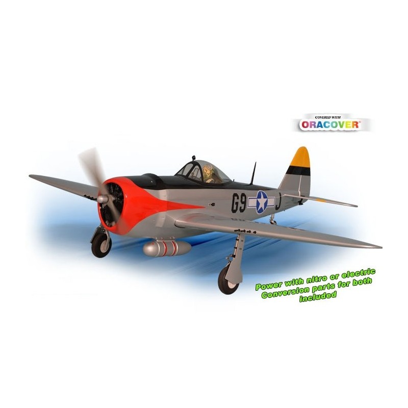 Warbirds RC - Phoenix Model P47 Thunderbolt 0.91-15cc GP/EP ARF 1.63m - FLASH RC