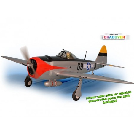 Warbirds RC - Phoenix Modelo P47 Thunderbolt 0.91-15cc GP/EP ARF 1.63m - FLASH RC