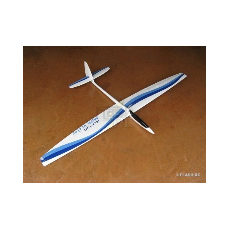 Planeurs RC - MiniVec tout fibre env.1.69m blanc et bleu RCRCM - FLASH RC