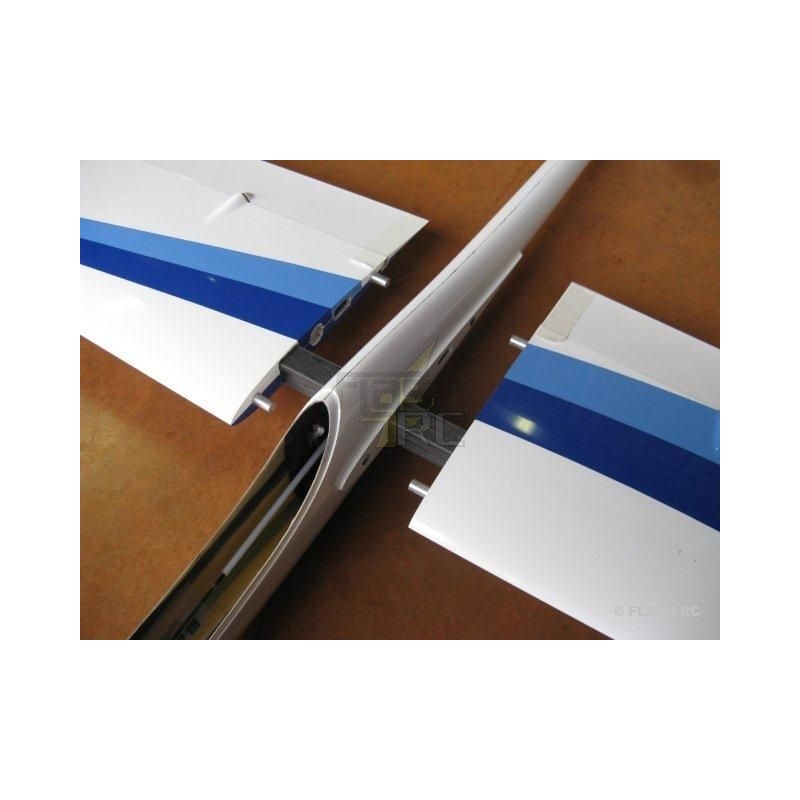 Alianti RC - MiniVec tutta fibra circa 1,69m bianco e blu RCRCM - FLASH RC