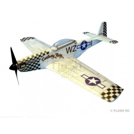 Warbirds RC - Modello di aereo Hacker P51-D Mustang contrario ARF circa 0.84m - FLASH RC