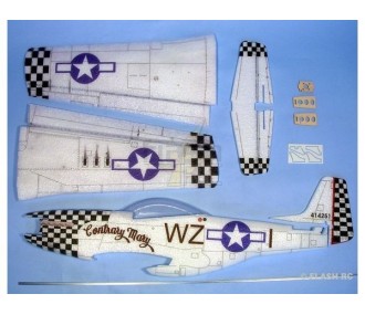 Avion Hacker model P51-D Mustang contrary mary ARF env.0.84m - FLASH RC 2