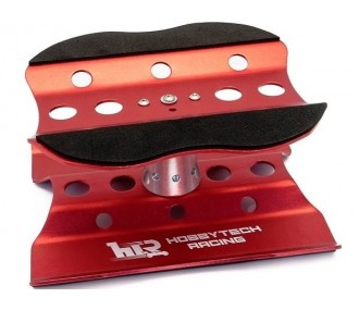 Tools for RC cars - Red Alu Turntable - Hobbytech - FLASH RC