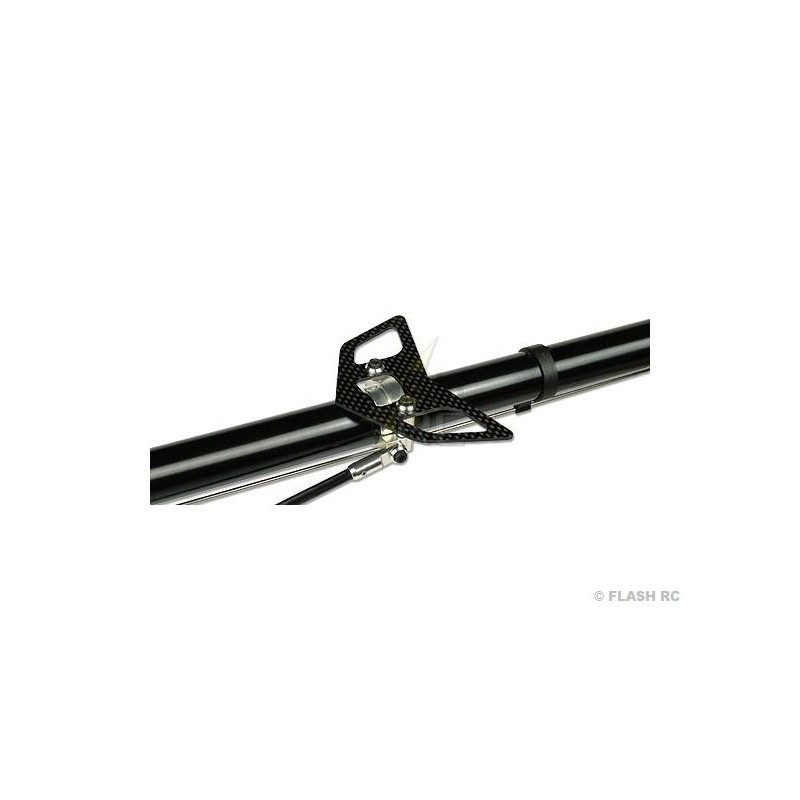 T-REX 600 E / PRO - H60188 - Carbon-Leitwerk mit Alu-Halterungen - TREX 600E Align - FLASH RC