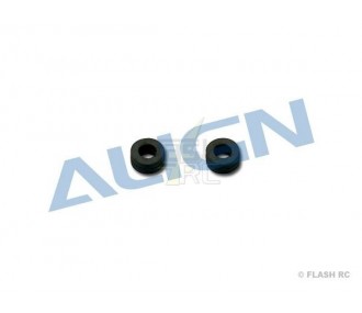 T-REX 250 - H25038A - Amortiguador de goma negro (2pcs) - T-REX 250 Align - FLASH RC