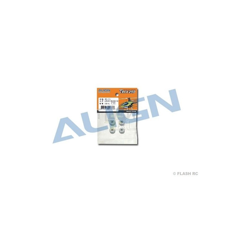 T-REX 250 - H25040 - Douille Caoutchouc (4 pcs) - TREX 250 Align - FLASH RC