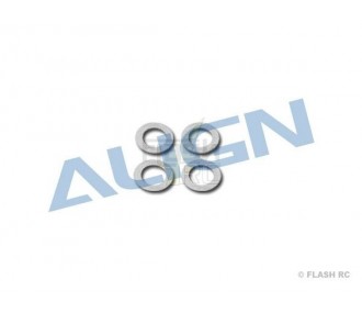 T-REX 250 - H25128 - Rondelles pour arbre principal (4 pcs) - TREX 250  Align - FLASH RC