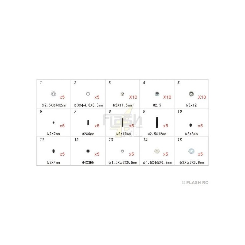 T-REX 250 - H45168 - Screws - for T-REX250 to TREX 500 Align - FLASH RC
