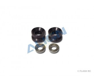 T-REX 550E - H60124 - Porte-Palier + roulements pour transmission rigide - TREX 550E  Align - FLASH RC