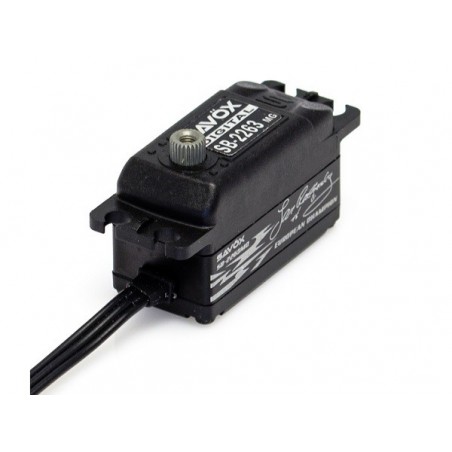 Savox SB-2263MG servo digitale a basso profilo in edizione nera (48g, 10kg.cm, 0,076s/60°)