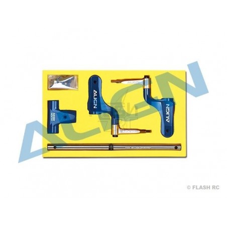 T-REX 450 PRO/DFC - H45162QNT - Tête de rotor DFC bleue - TREX 450 PRO Align - FLASH RC