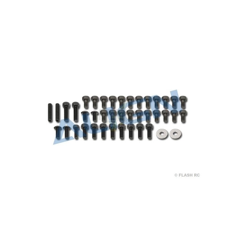 T-REX 600 E / PRO - H60216 - Visserie pour châssis - TREX 600E Align - FLASH RC