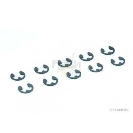 Circlips - Circlips steel 1.9mm (10 pcs) - FLASH RC