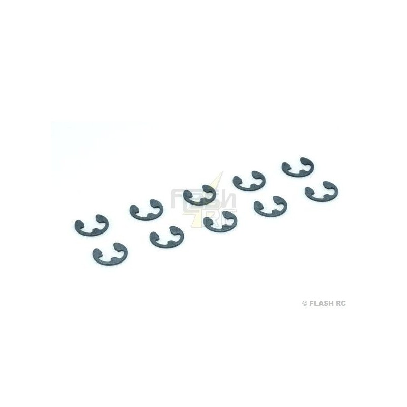 Circlips acier 2.3mm (10 pcs) - FLASH RC