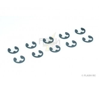 Circlips acier 6mm (10 pcs) - FLASH RC
