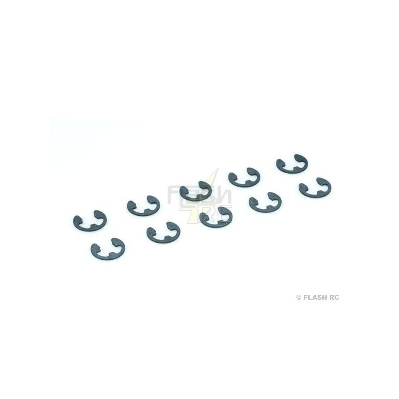 Circlips - Circlips steel 6mm (10 pcs) - FLASH RC
