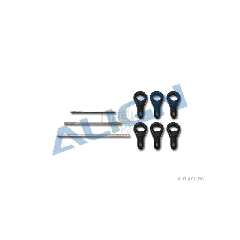 T-REX 450 PLUS/SPORT/V2 - H45Z001XXT - Bielas + horquillas para Servo - TREX 450 SPORT V2 - FLASH RC