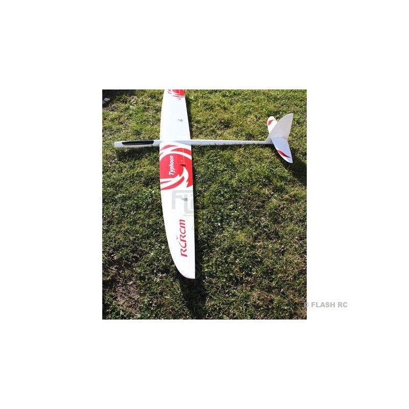 RC-Motorsegler - E-Typhoon Vollfaser ca.2.00m weiß & rot RCRCM - FLASH RC